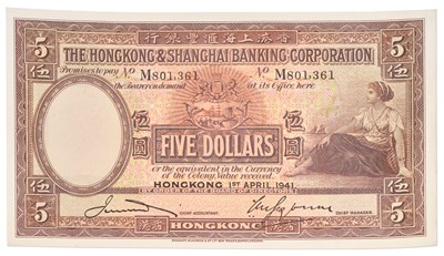 Lot 189 - Hong Kong & Shanghai Banking Corporation, Five...
