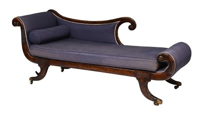 Lot 1413 - A 19th Century Simulated Rosewood Chaise...