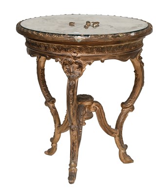 Lot 1479 - A 19th Century French Gilt Table, with egg and...