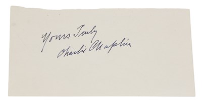 Lot 3186 - Charlie Chaplin Autograph