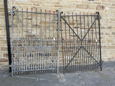 Lot 662 - A Pair of Victorian Cast Iron Garden Gates,...