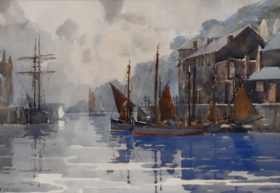 Lot 1351 - Frank Kelsey (act. c.1887-1923) "Looe,...