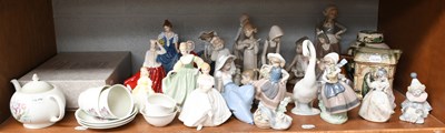 Lot 1219 - Lladro and Royal Doulton Figures, Susie Cooper...