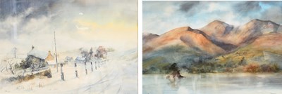 Lot 1366 - Chris Mouncey (1954) "Snow Squall" Signed,...