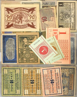Lot 185 - An Austrian and German Notgeld Album,...