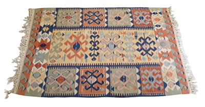 Lot 1290 - Anatolian Kilim, the narrow field of...