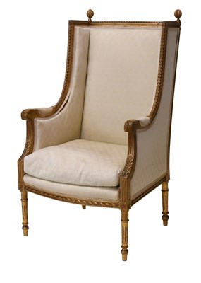 Lot 1486 - A Reproduction French Armchair, in Louis XVI...