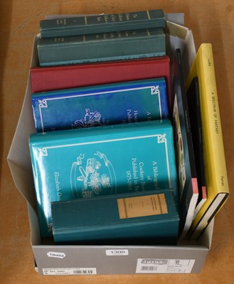Lot 1300 - Bibliographies, including Driver (Elizabeth),...