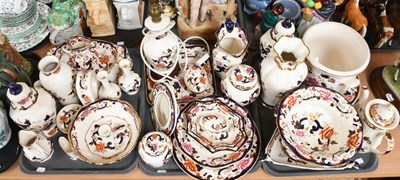 Lot 1202 - A collection of Mason's Pottery, decorated in...