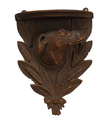Lot 1384 - A 20th Century Black Forest Style Wall Bracket,...