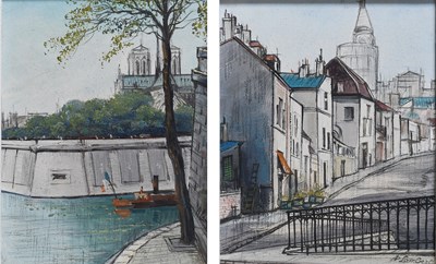 Lot 1342 - Paul Lambert (20th Century) French Notre Dame...