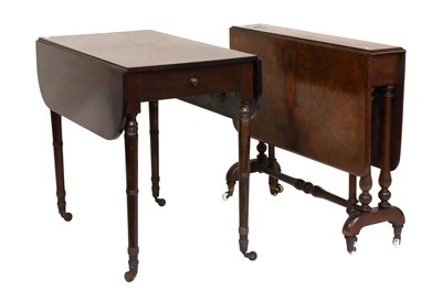 Lot 1422 - A Victorian Burr Walnut Sutherland Table, on...