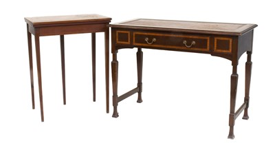 Lot 1409 - An Early 20th Century Mahogany Writing Table,...
