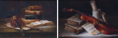 Lot 1374 - B. Joseph (20th Century) Still life with...