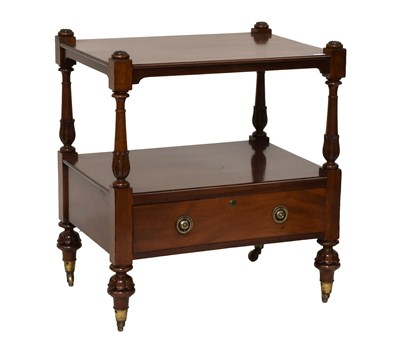 Lot 1412 - A 19th Century Mahogany Two-tier Whatnot,...