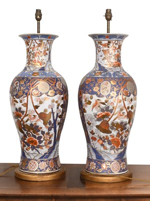Lot 1480 - A Pair of Large Japanese Style Porcelain...