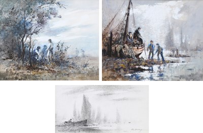 Lot 1357 - Robert Leslie Howey (1900-1981) Unloading the...
