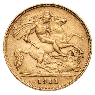 Lot 237 - George V, Half Sovereign 1911; good very fine