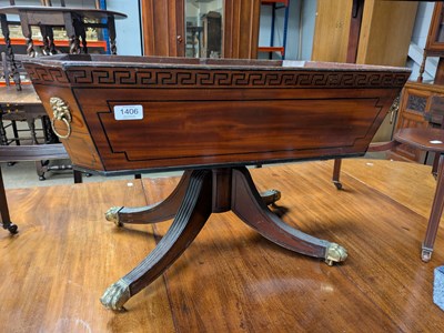 Lot 1406 - A 19th Century Mahogany Pedestal Jardiniere,...