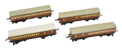 Lot 3350 - Hornby O Gauge No.2 LMS Passenger Coaches