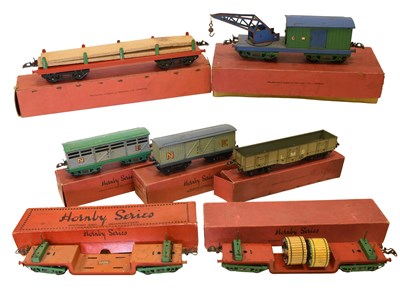 Lot 3329 - Hornby O Gauge Bogie Goods Wagons
