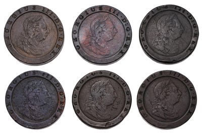 Lot 107 - George III, Assorted 'Cartwheel' Twopences...
