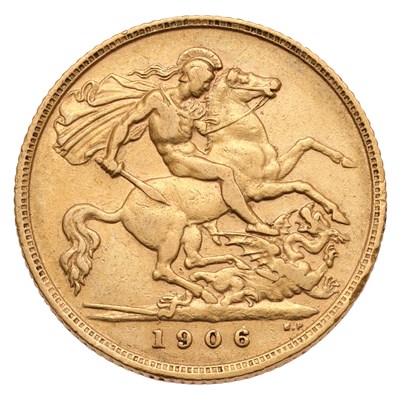 Lot 227 - Edward VII, Half Sovereign 1906; good fine