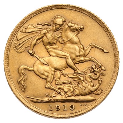 Lot 244 - George V, Sovereign 1913; good very fine