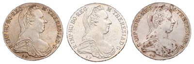 Lot 170 - Three Maria Theresa Thalers, all 1780...