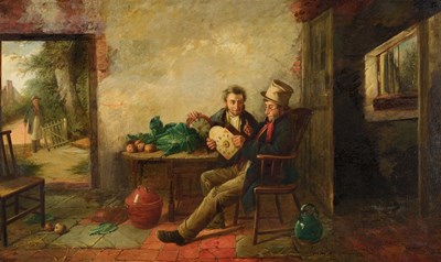 Lot 1062 - Charles Hunt (1829-1900) "The Old Clock Mender,...