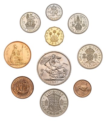 Lot 339 - George VI, Festival of Britain Proof Set 1951,...