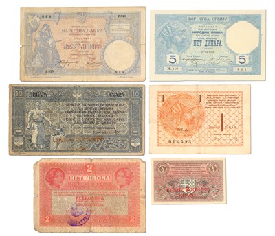 Lot 194 - Serbia, 5 Dinara 1916, dated 19th December...