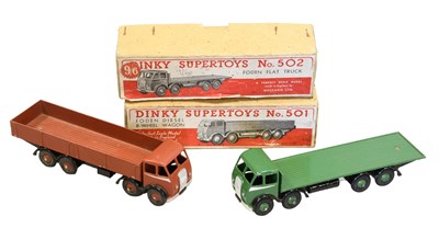 Lot 3477 - Dinky Two 1st Type Fodens