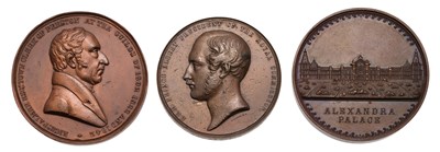 Lot 176 - Three 19th Century Bronze Commemorative Medals,...