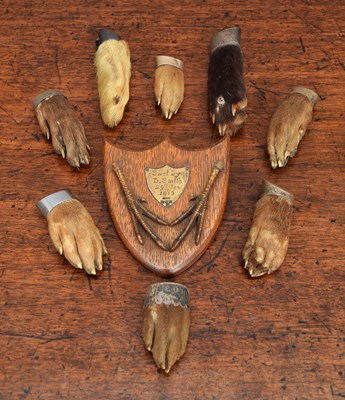 Lot 92 - Taxidermy: A Collection of Hunting Trophy Feet...