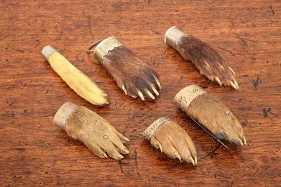 Lot 78 - Taxidermy: A Collection of Hunting Trophy Feet...