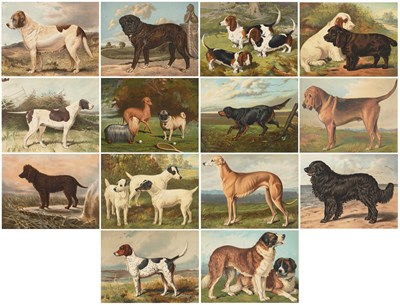 Lot 1000 - A Set of Fourteen Chromolithograph Prints from...