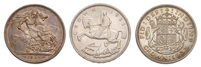 Lot 113 - Victoria, Crown 1887, (Bull 2528, ESC 396,...
