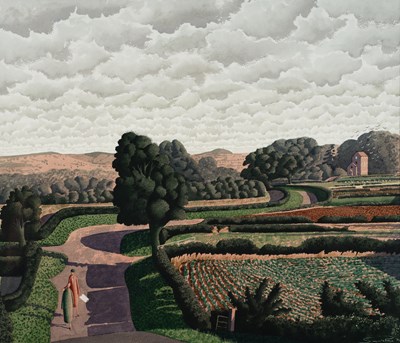Lot Simon Palmer (b.1956) "In the Vale" Figures on...
