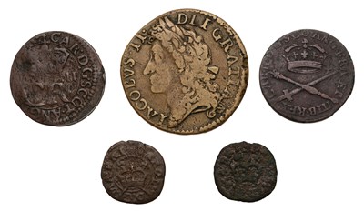 Lot 99 - Ireland, James II, 'Gunmoney' Shilling 1689,...