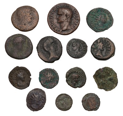 Lot 55 - Mixed Roman Bronze Coins, both Imperial and...