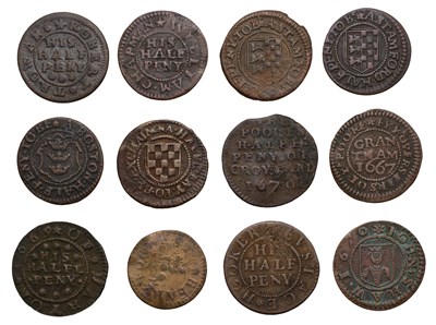 Lot 179 - 17th Century Tokens, Assorted Lincolnshire...