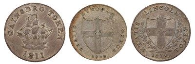 Lot 182 - Lincolnshire, 19th Century Silver Tokens, to...