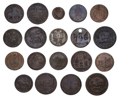 Lot 181 - Assorted 18th and 19th Century tokens, to...
