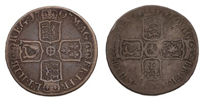 Lot 103 - Anne, Halfcrown 1707, SEPTIMO, post-Union with...