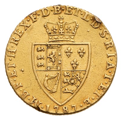 Lot 200 - George III, Guinea 1787, fifth laureate head,...