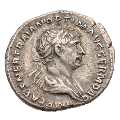 Lot 23 - Roman Imperial, Trajan Denarius, Rome AD117,...