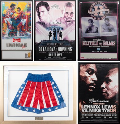Lot 3016 - Tommy Morrison Signed Boxing Shorts