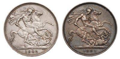 Lot 114 - Victoria, Crown 1891, (Bull 2591, ESC 301,...