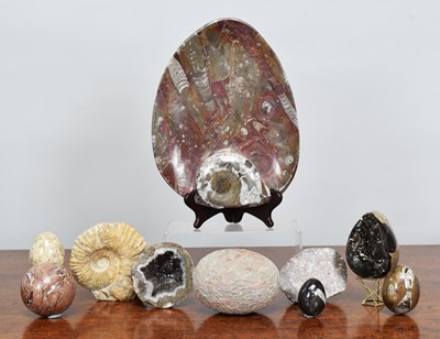 Lot 83 - Natural History: A Group of Fossils & Minerals,...
